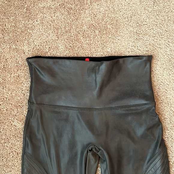 Spanx Faux Leather Moto Leggings - Picture 2 of 7